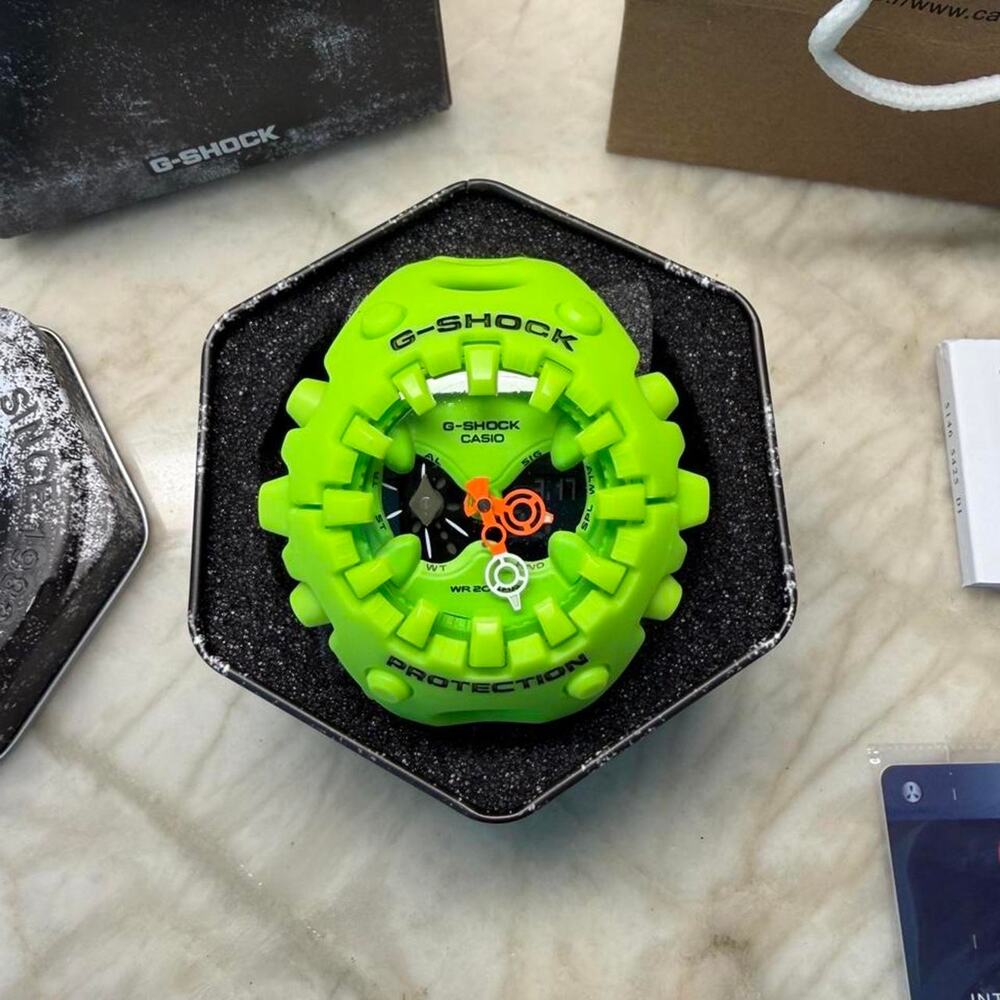 Neon Green Alien Eyes Men's Adjustable Watch